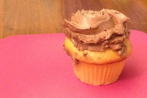 Chocolate and White Cupcake