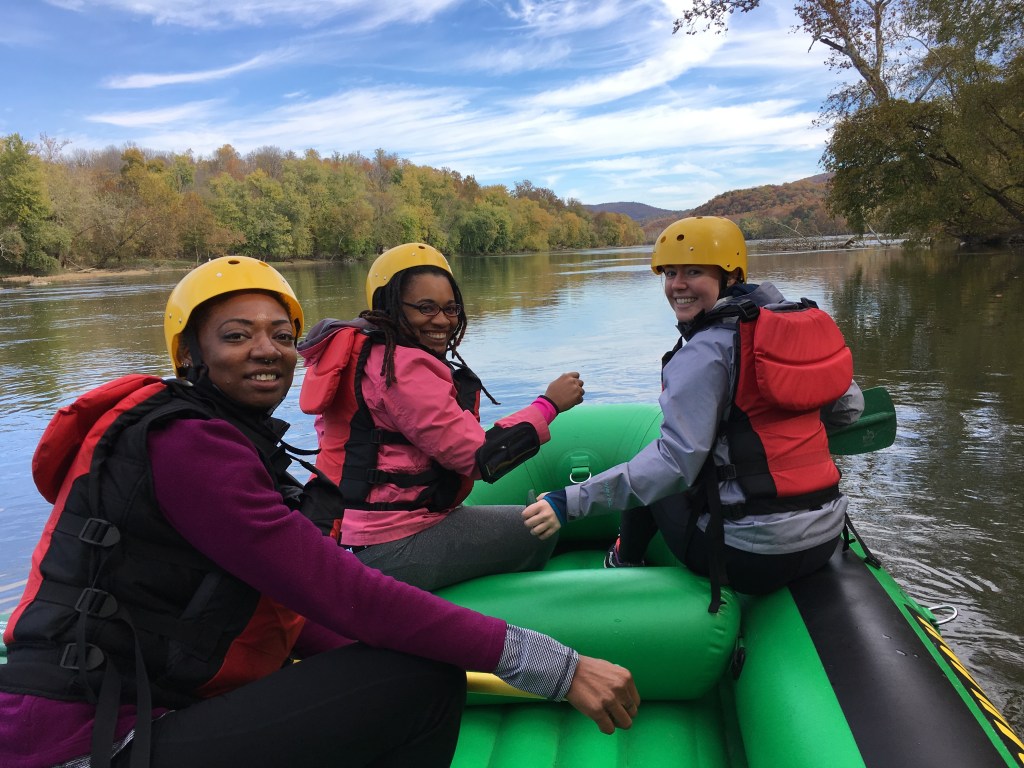 white water rafting on Potomac River